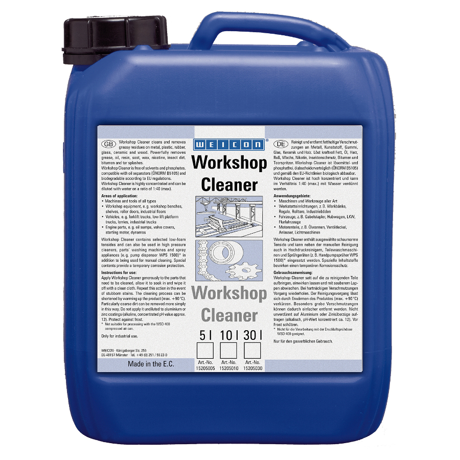 WEICON WORKSHOP CLEANER - 5L - Industrial Maintenance Chemical Supplier In  Saudi Arabia